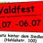 Waldfest am Siedlerheim vom 04.07.- 06.07.25