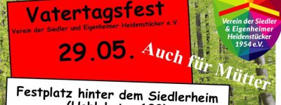 Vatertagsfest am 29.05.25 ab 10:00 Uhr am Siedlerheim