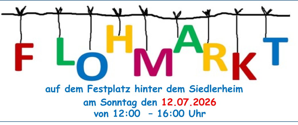 Flohmarkt am Siedlerheim