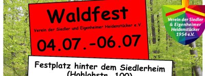 Waldfest am Siedlerheim vom 04.07.- 06.07.25